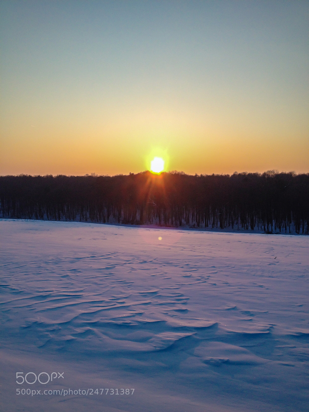 Apple iPhone 4S sample photo. Frozen sunset photography