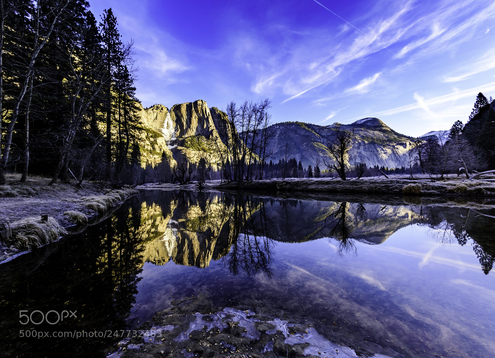 Nikon D810 sample photo. Swinging bridge yosemite photography