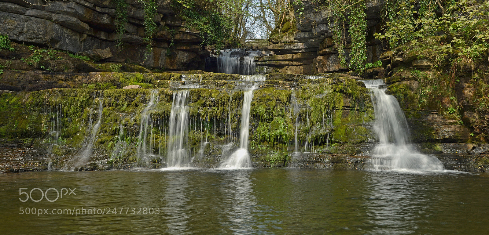 Nikon D3100 sample photo. Cotterforce waterfall photography