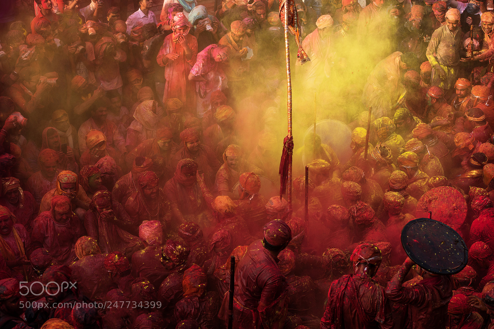 Nikon D810 sample photo. Holi festival photography