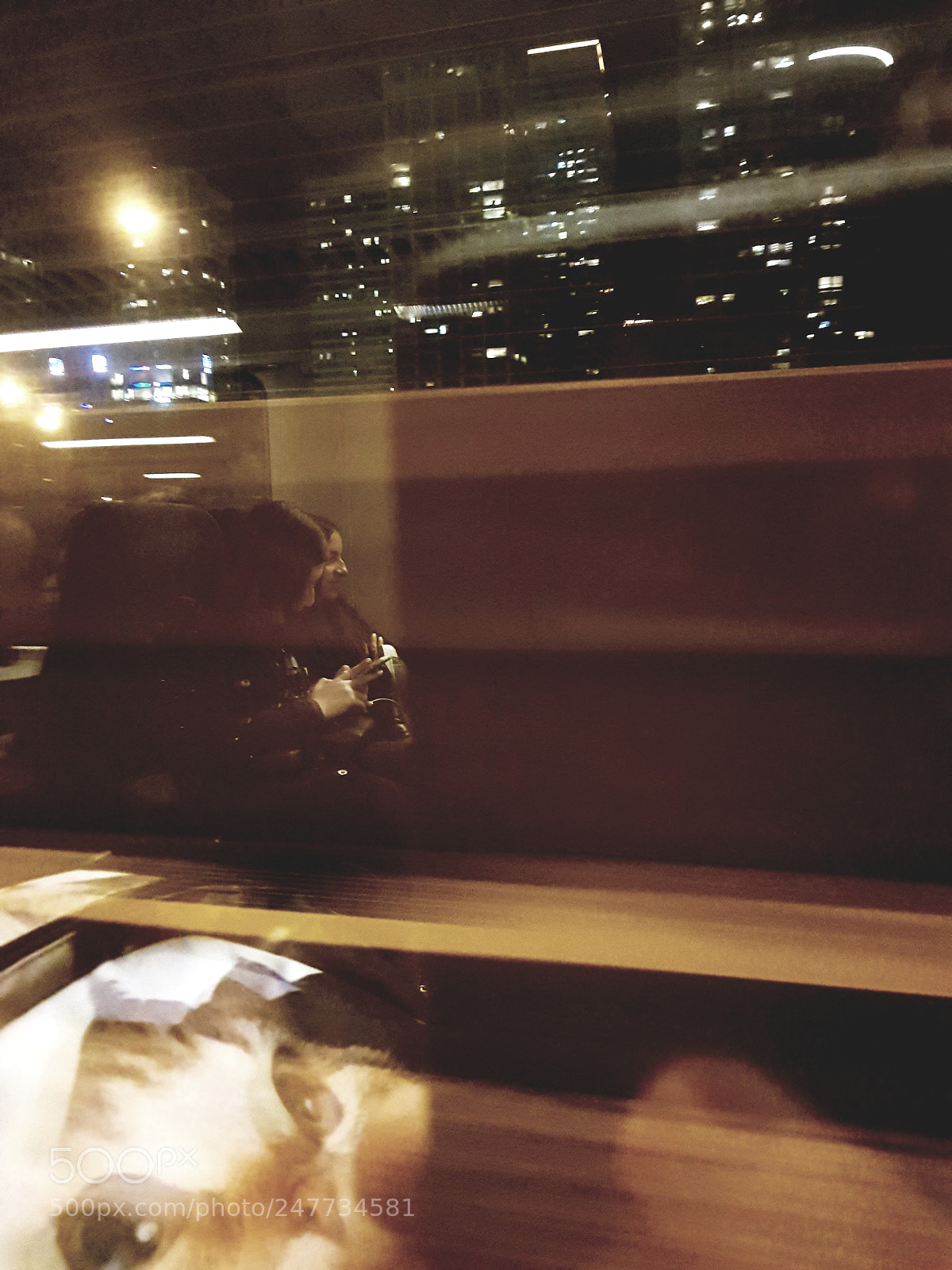 Samsung Galaxy S8+ sample photo. Train reflection photography