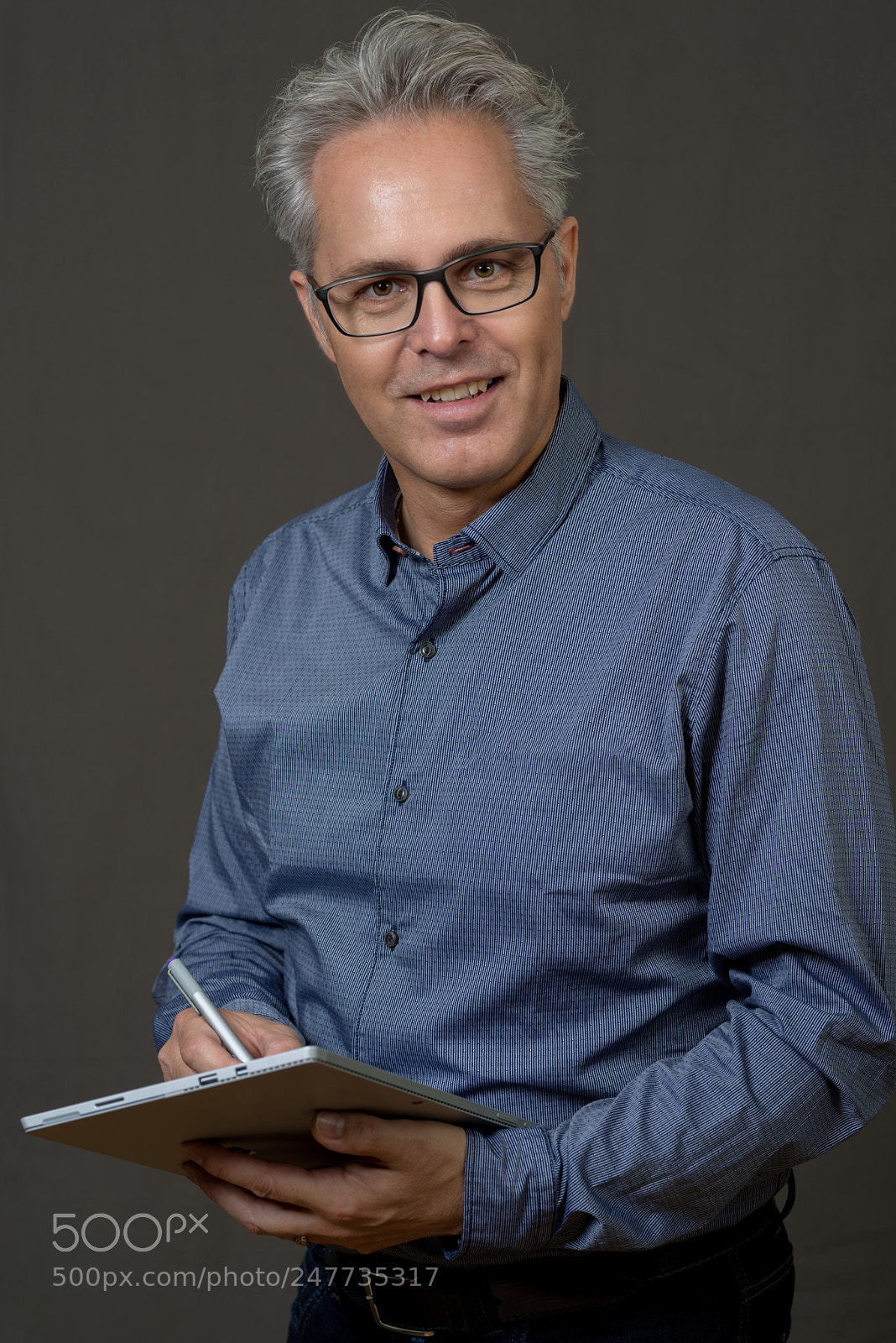 Nikon D800 sample photo. Business man with surface photography