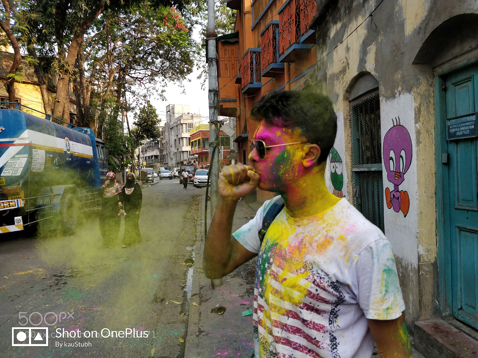 OnePlus 5T sample photo. Happy holi photography
