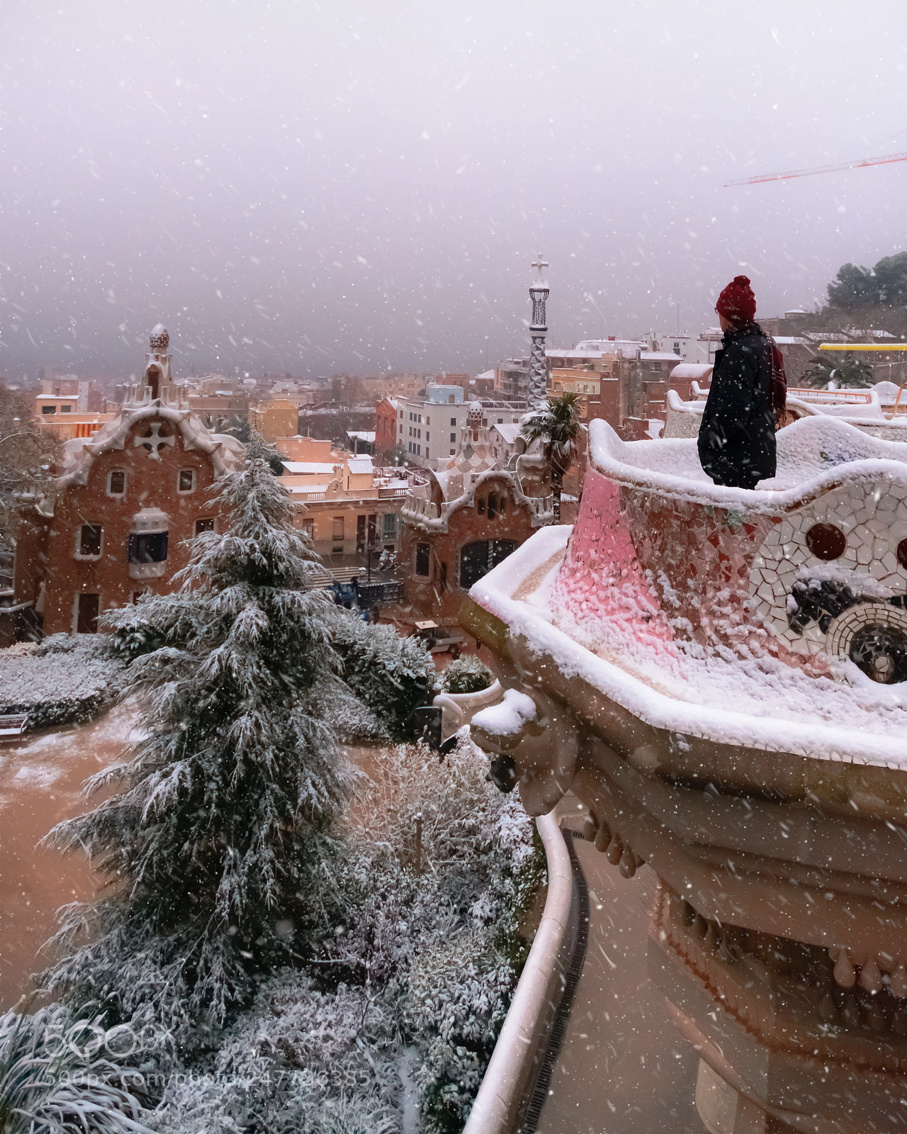 Nikon D7100 sample photo. Snowy days inbarcelona photography