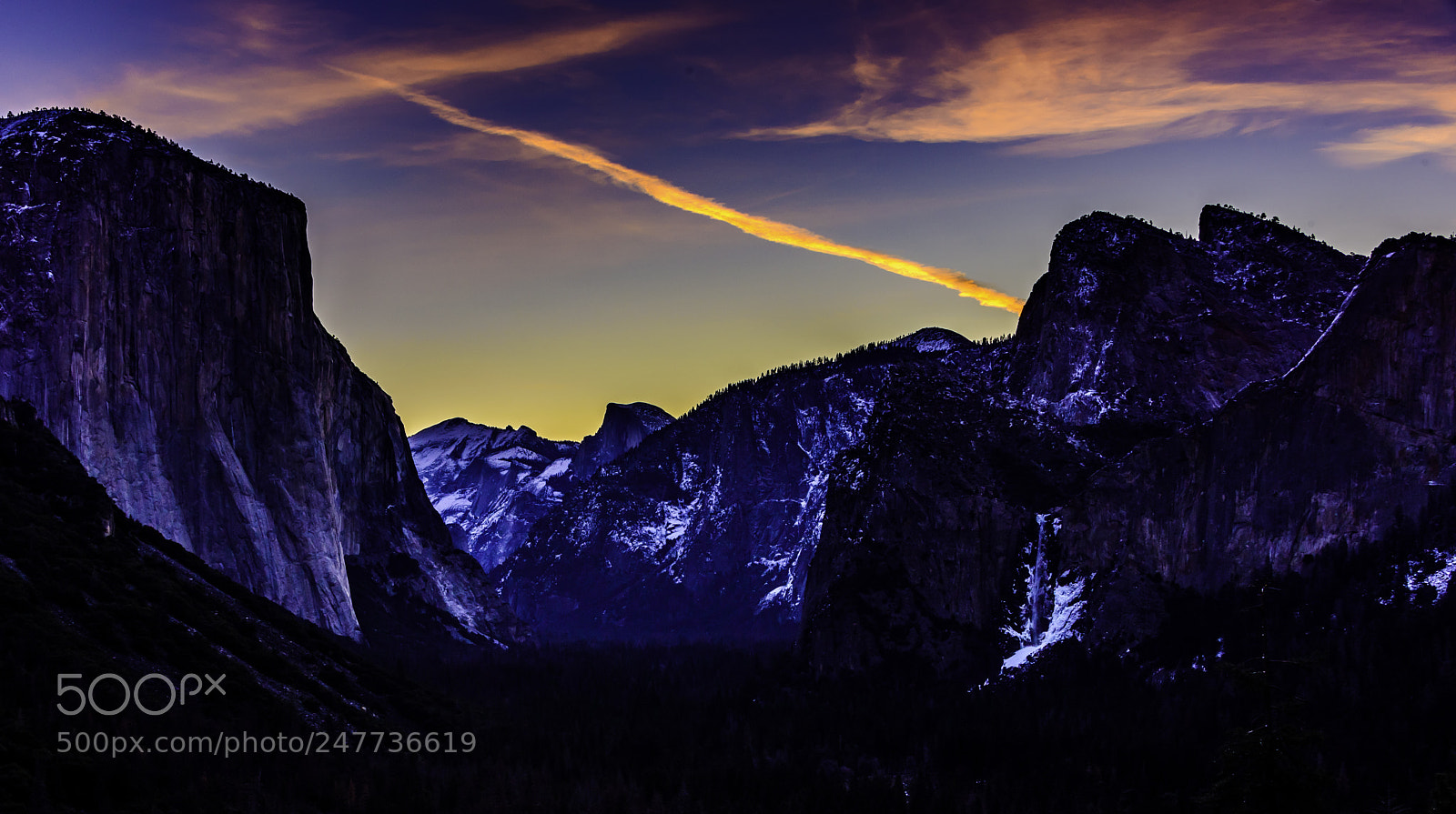 Nikon D810 sample photo. Tunnel view sunrise color photography