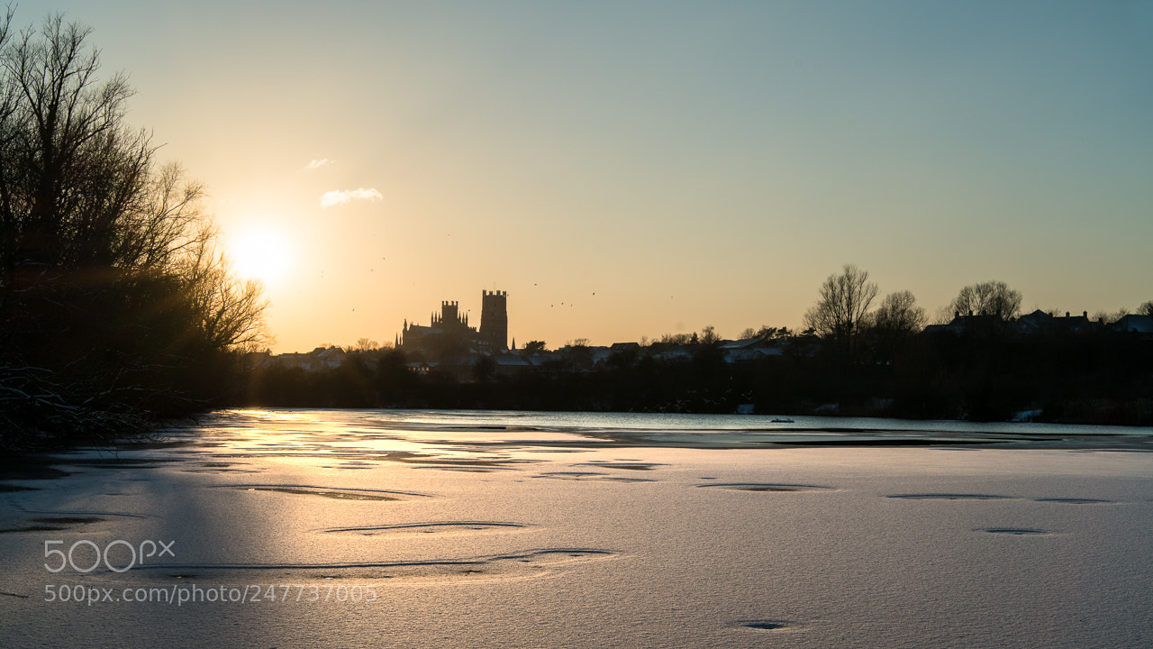 Sony a7R II sample photo. Winter ely sunset i photography