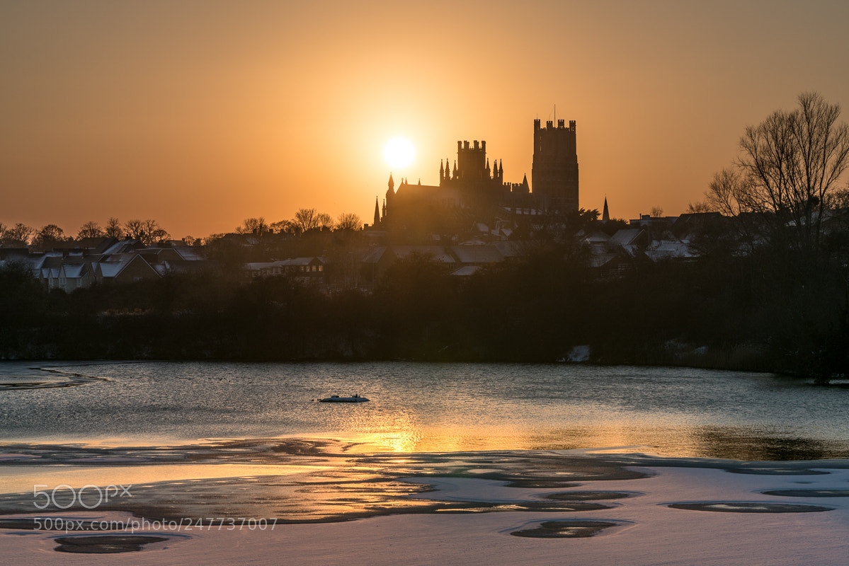 Sony a7R II sample photo. Winter ely sunset ii photography