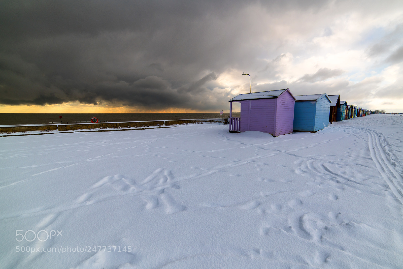 Nikon D850 sample photo. Snow shower off harwich photography