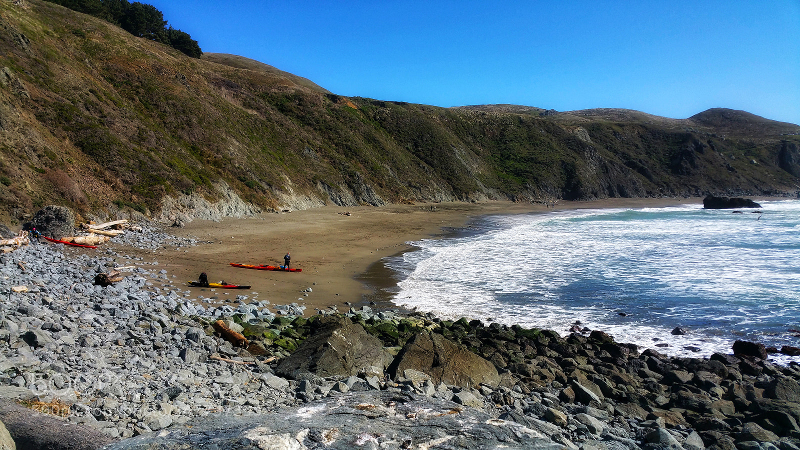 Samsung Galaxy Note4 sample photo. Kayakers and ocean photography