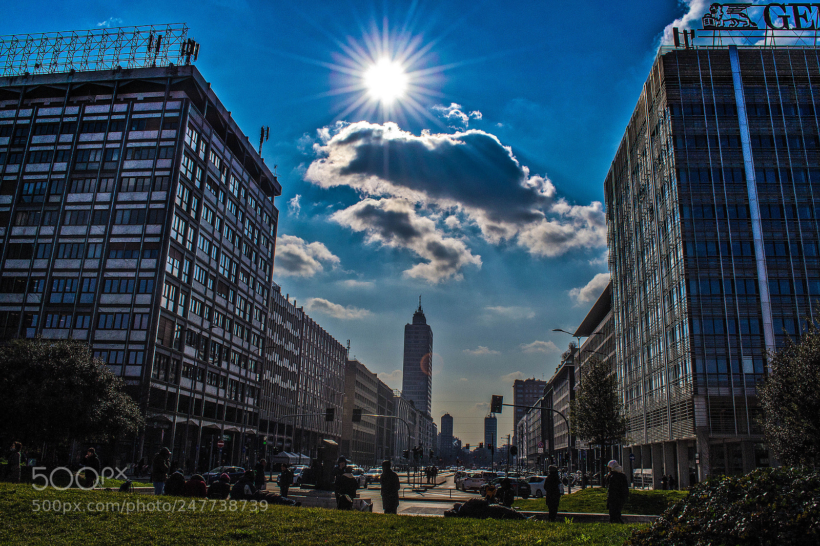 Nikon D3100 sample photo. Milan winter sunshine photography