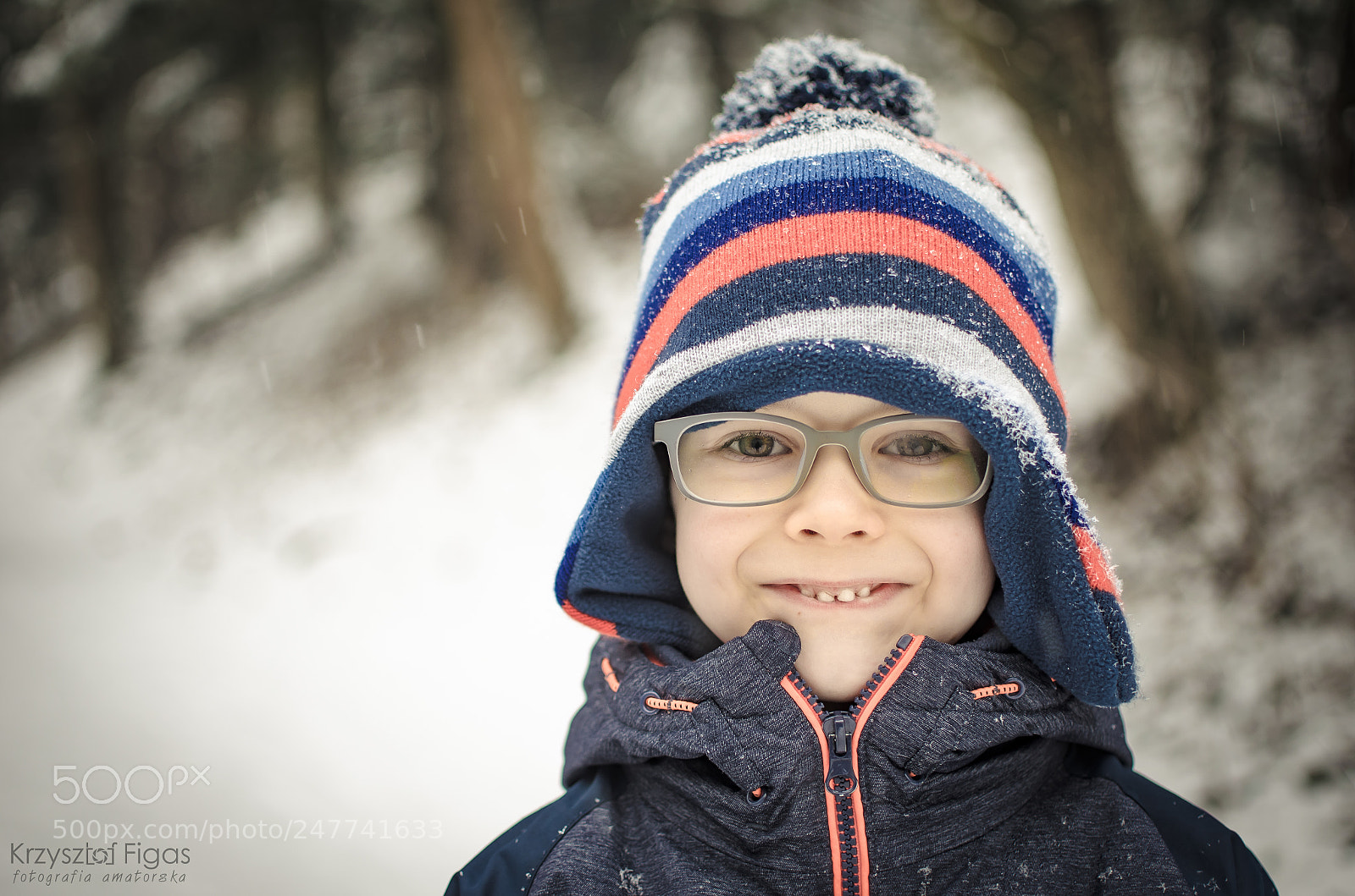 Nikon D5100 sample photo. Winter boy. photography