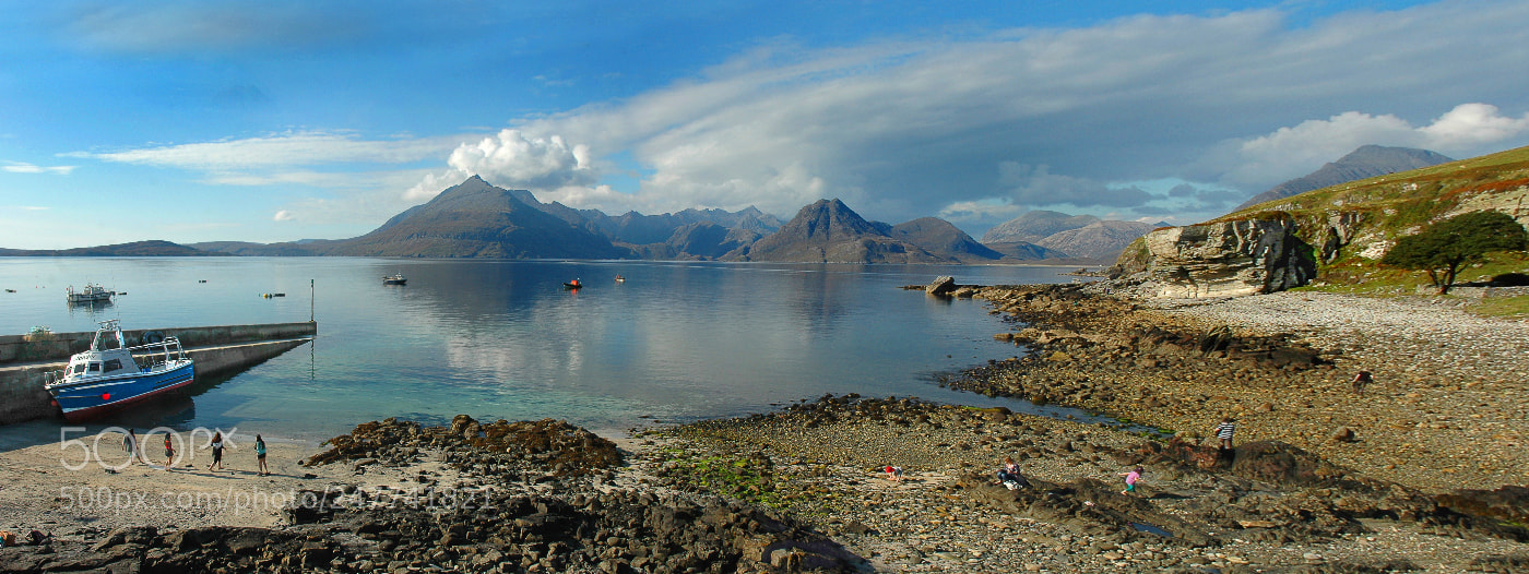 Nikon D70 sample photo. Elgol panorama photography