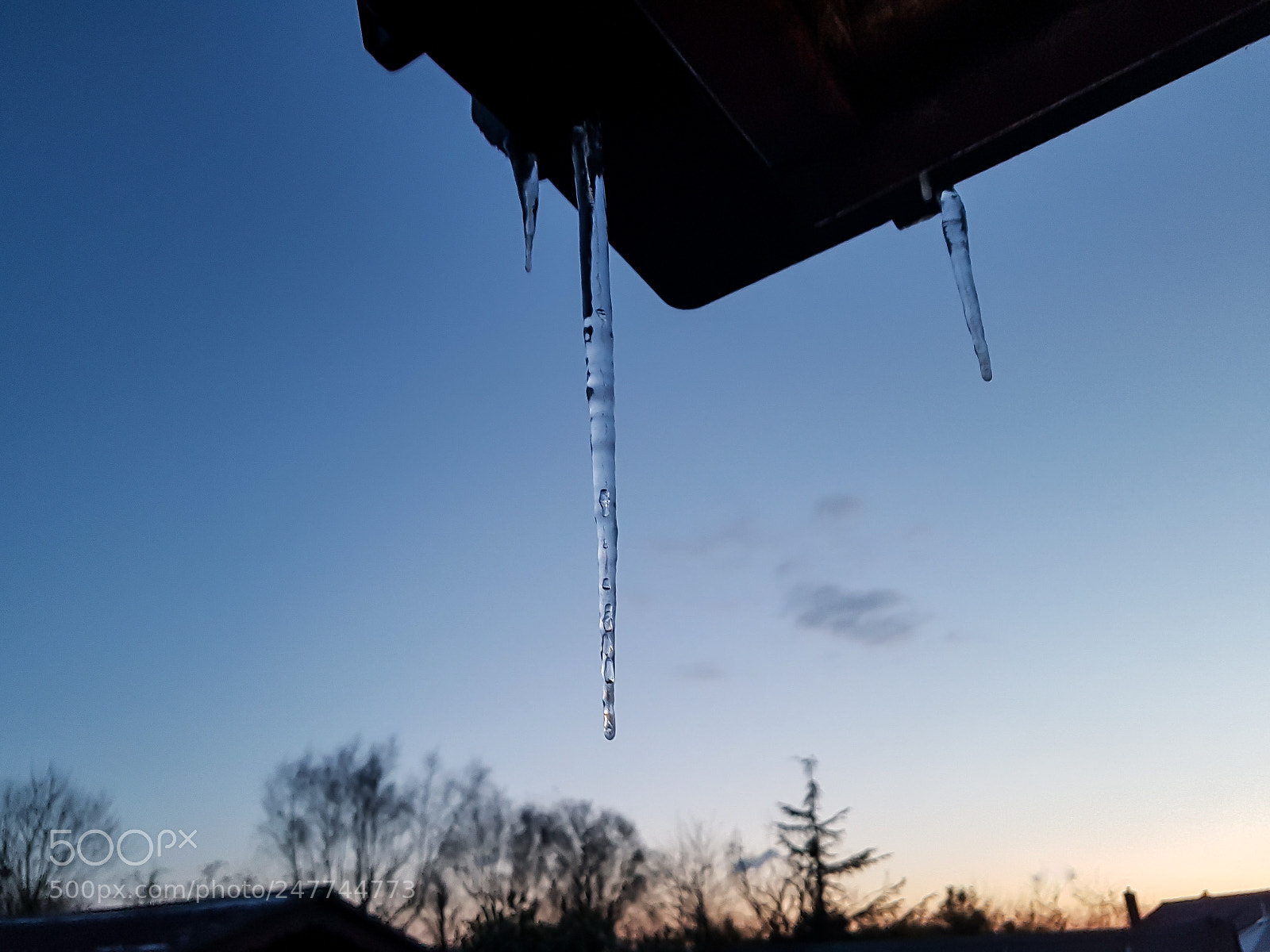 Samsung Galaxy S7 sample photo. Icicles at sunset photography