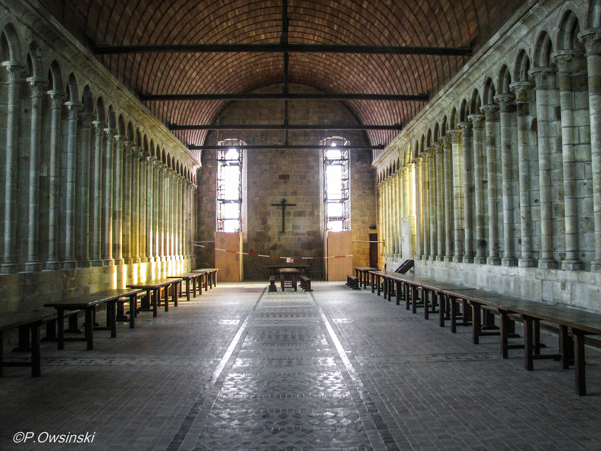 Canon POWERSHOT S2 IS sample photo. Refectory at the mont saint michel monastery, france photography