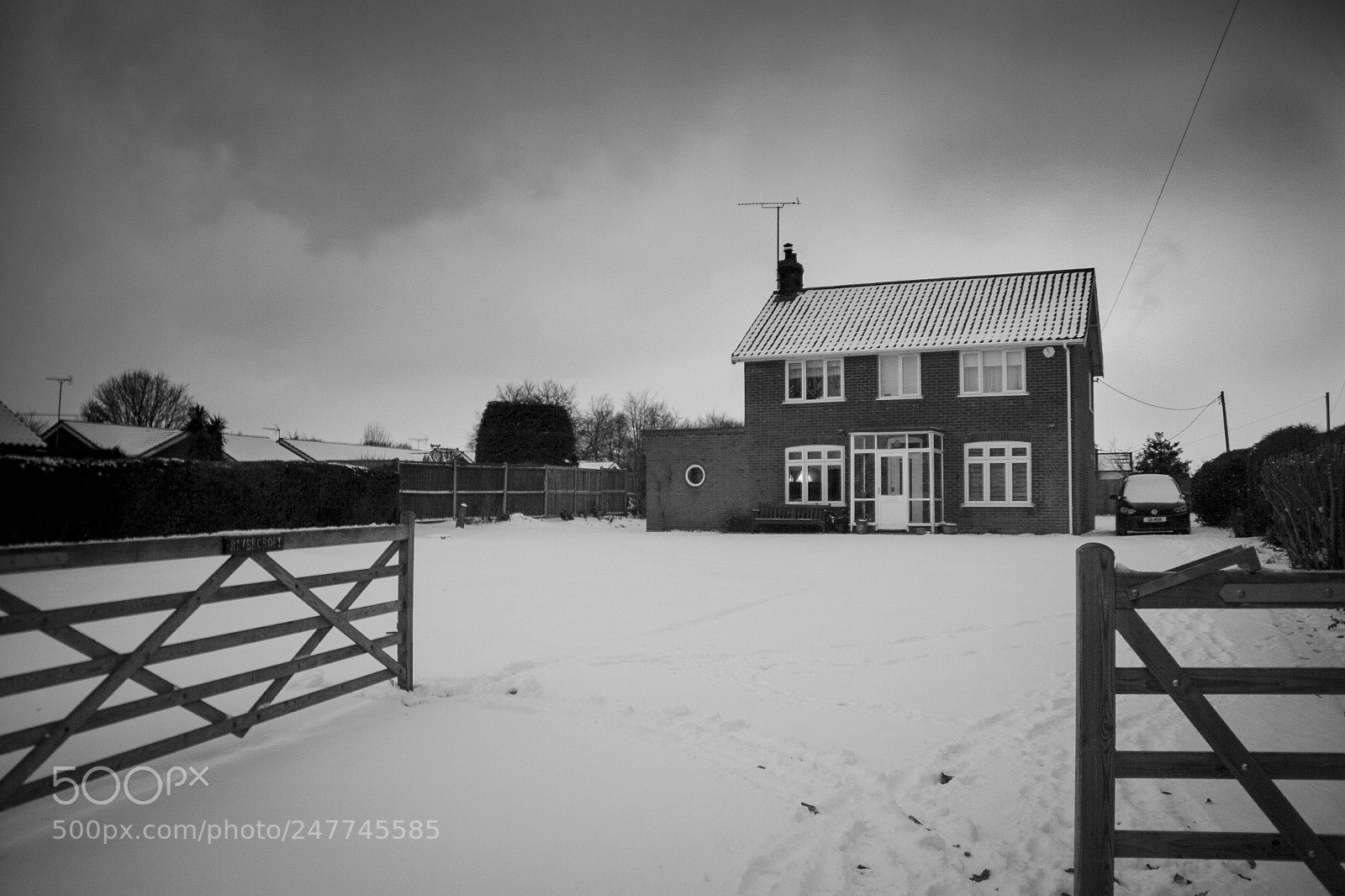 Canon EOS 30D sample photo. House in the snow photography