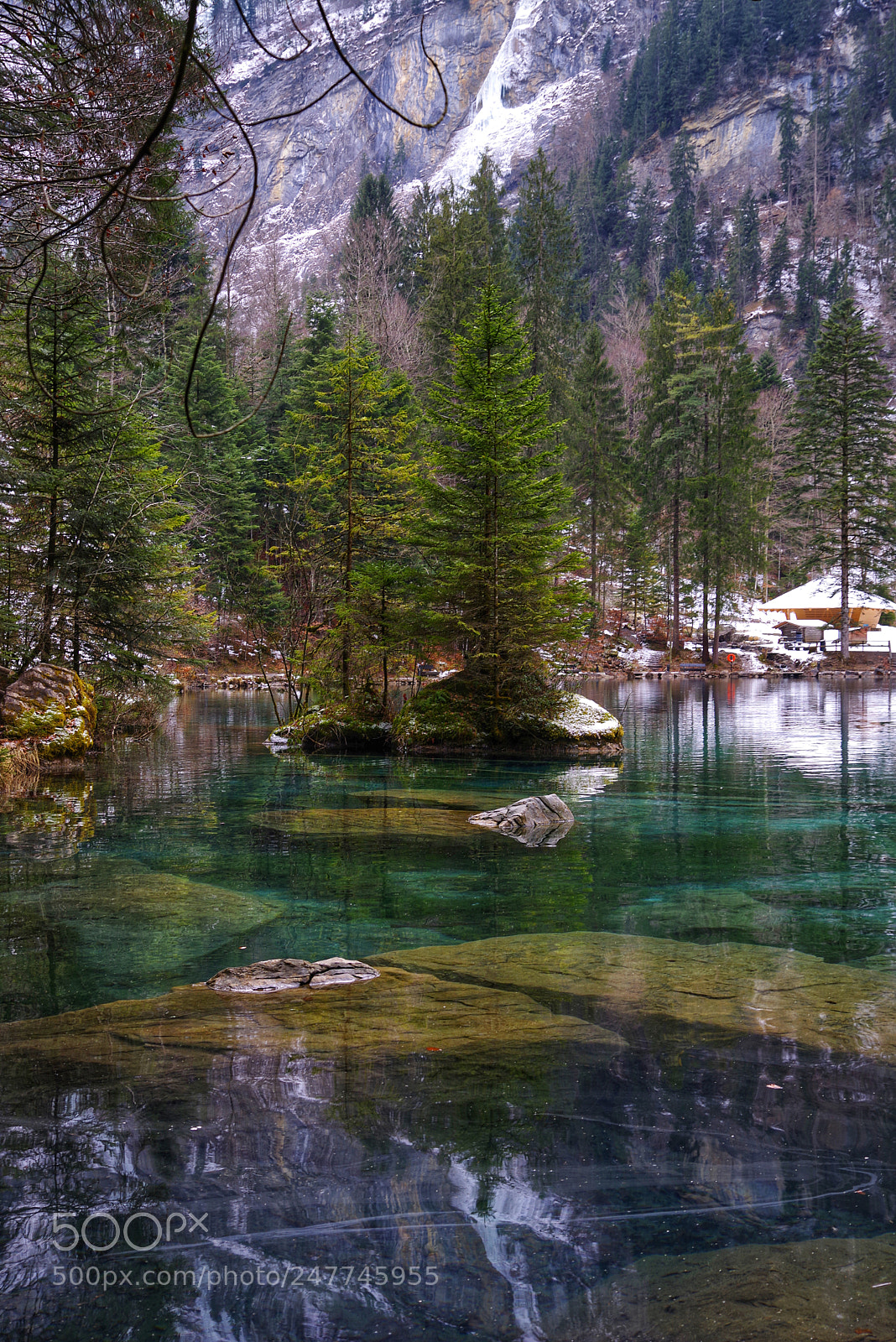 Pentax K-1 sample photo. Blausee photography