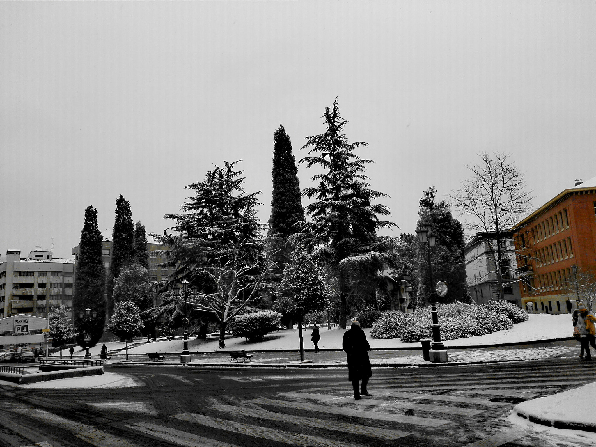 HUAWEI Mate 7 sample photo. Snow on the street photography
