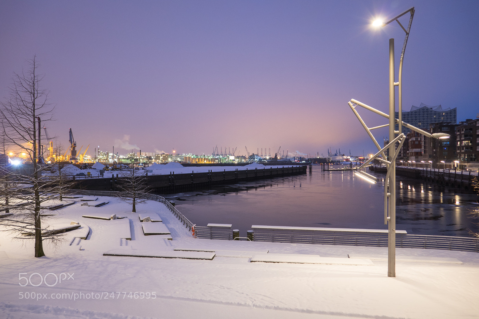 Panasonic DMC-TZ101 sample photo. Frozen grasbrookhafen photography