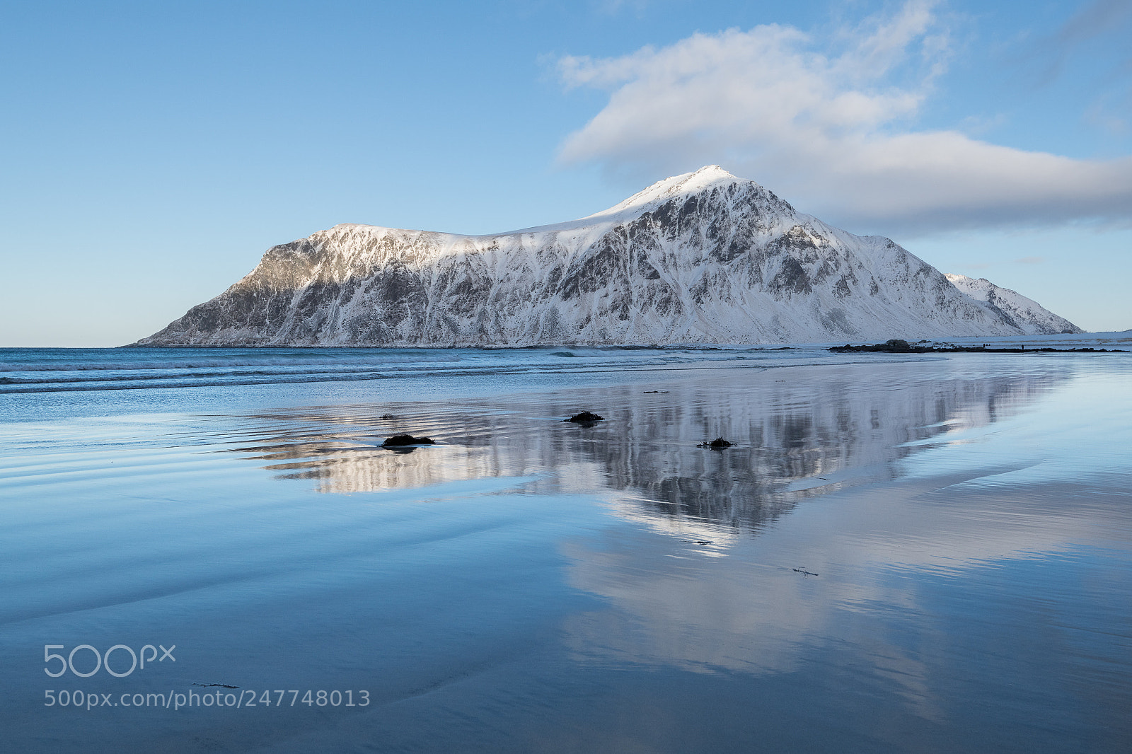 Nikon D850 sample photo. Flakstad reflection photography