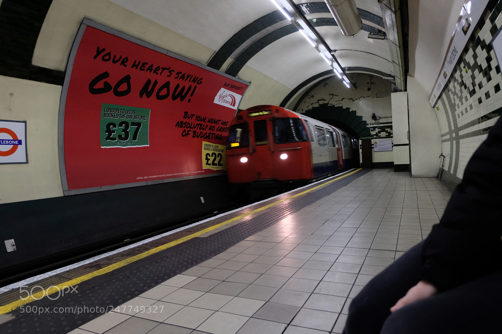 Fujifilm X-T20 sample photo. London underground train photography