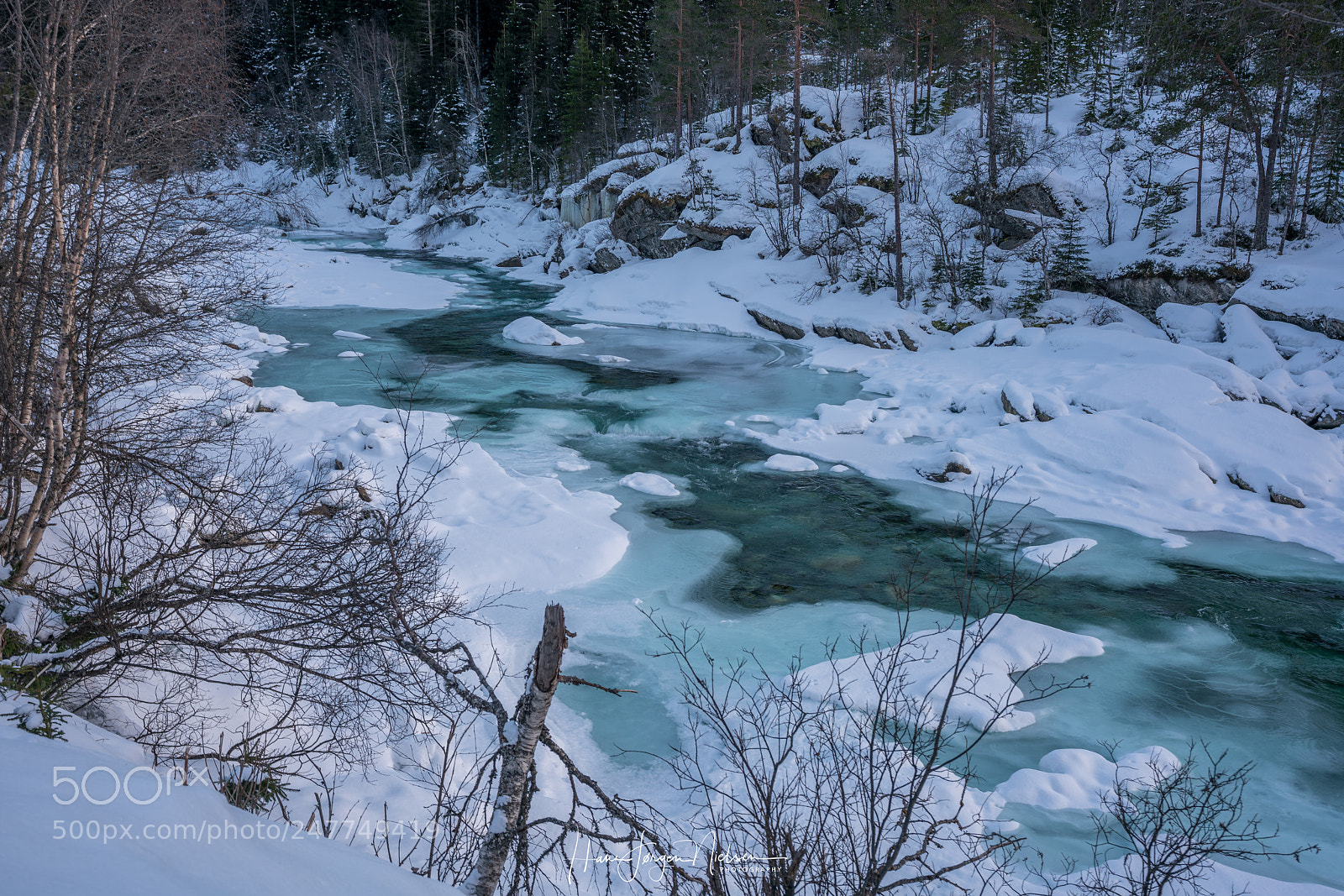 Sony a7R II sample photo. Frosty mountain river raundalselva photography