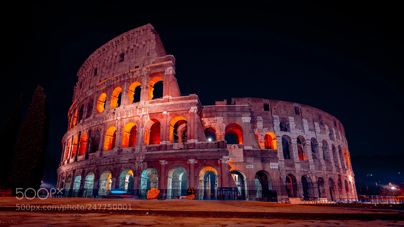 Nikon D7100 sample photo. No gladiators at night photography
