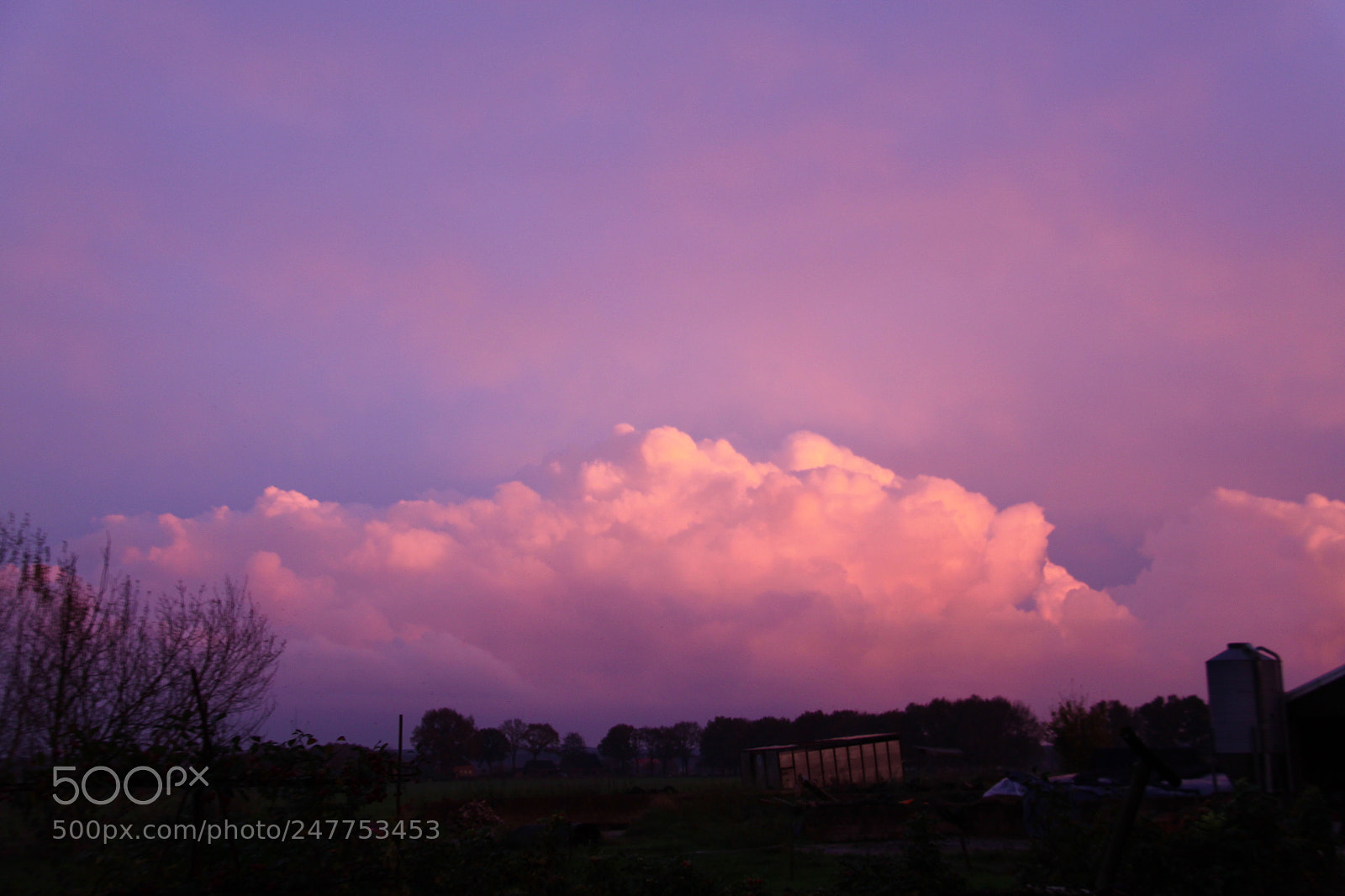 Canon EOS 50D sample photo. Evening cloud photography