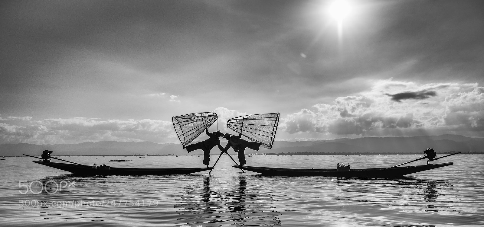 Nikon D800 sample photo. Inle fishermen photography