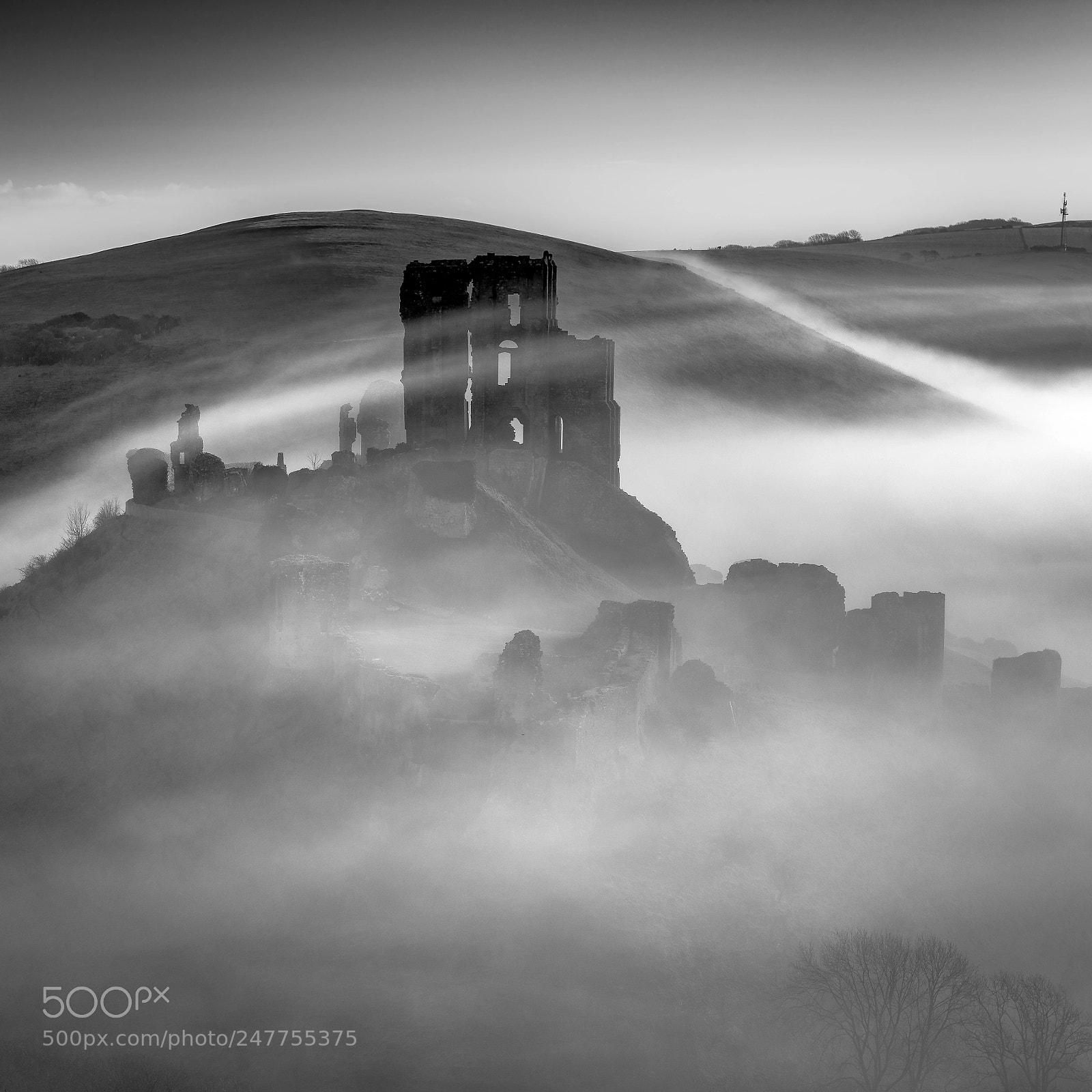 Nikon D800 sample photo. Dragons breath over corfe photography