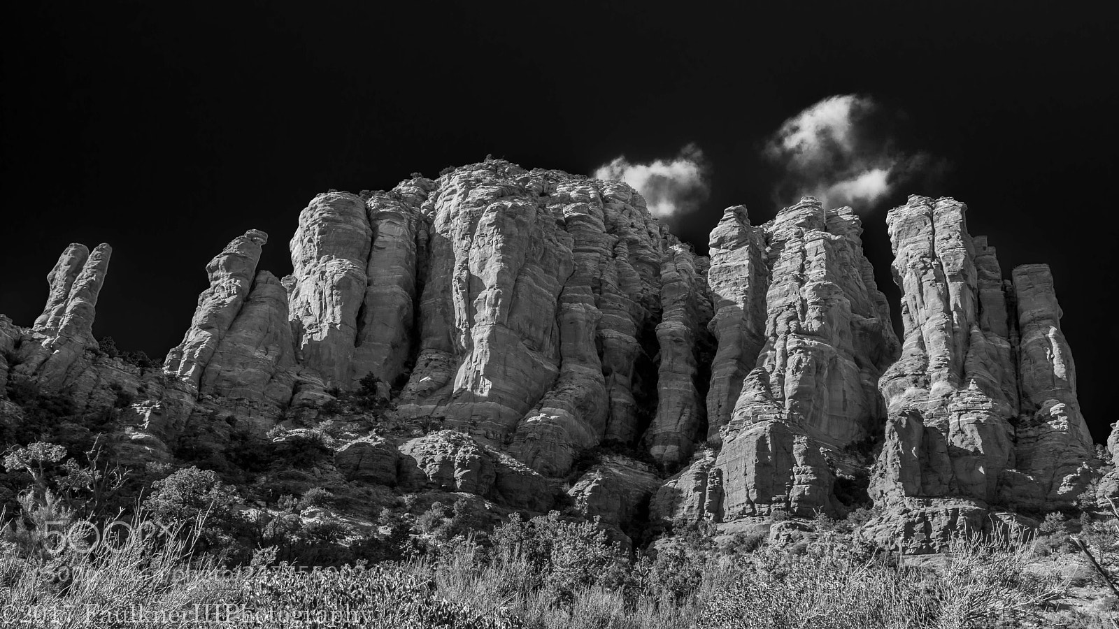 Nikon D7100 sample photo. Red rock b/w photography
