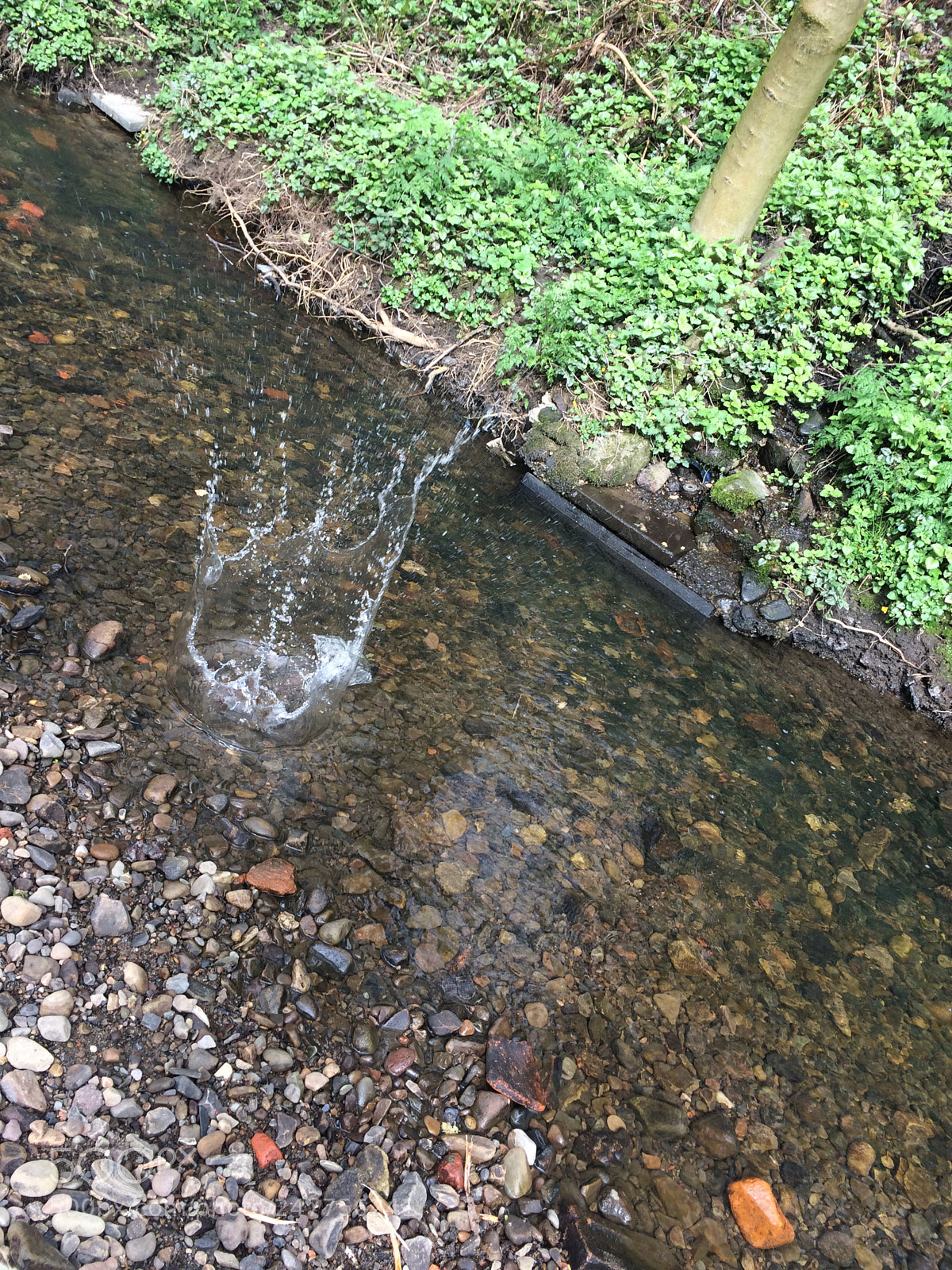 Apple iPhone 5s sample photo. Throwing rocks into river photography