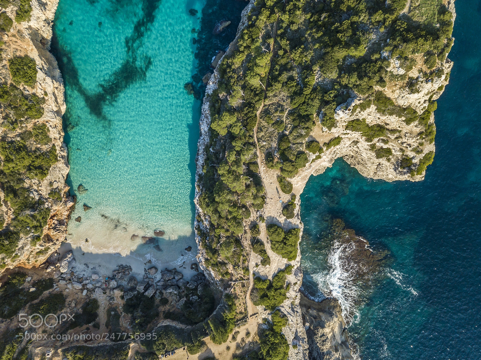 DJI FC220 sample photo. Calo des moro, mallorca photography