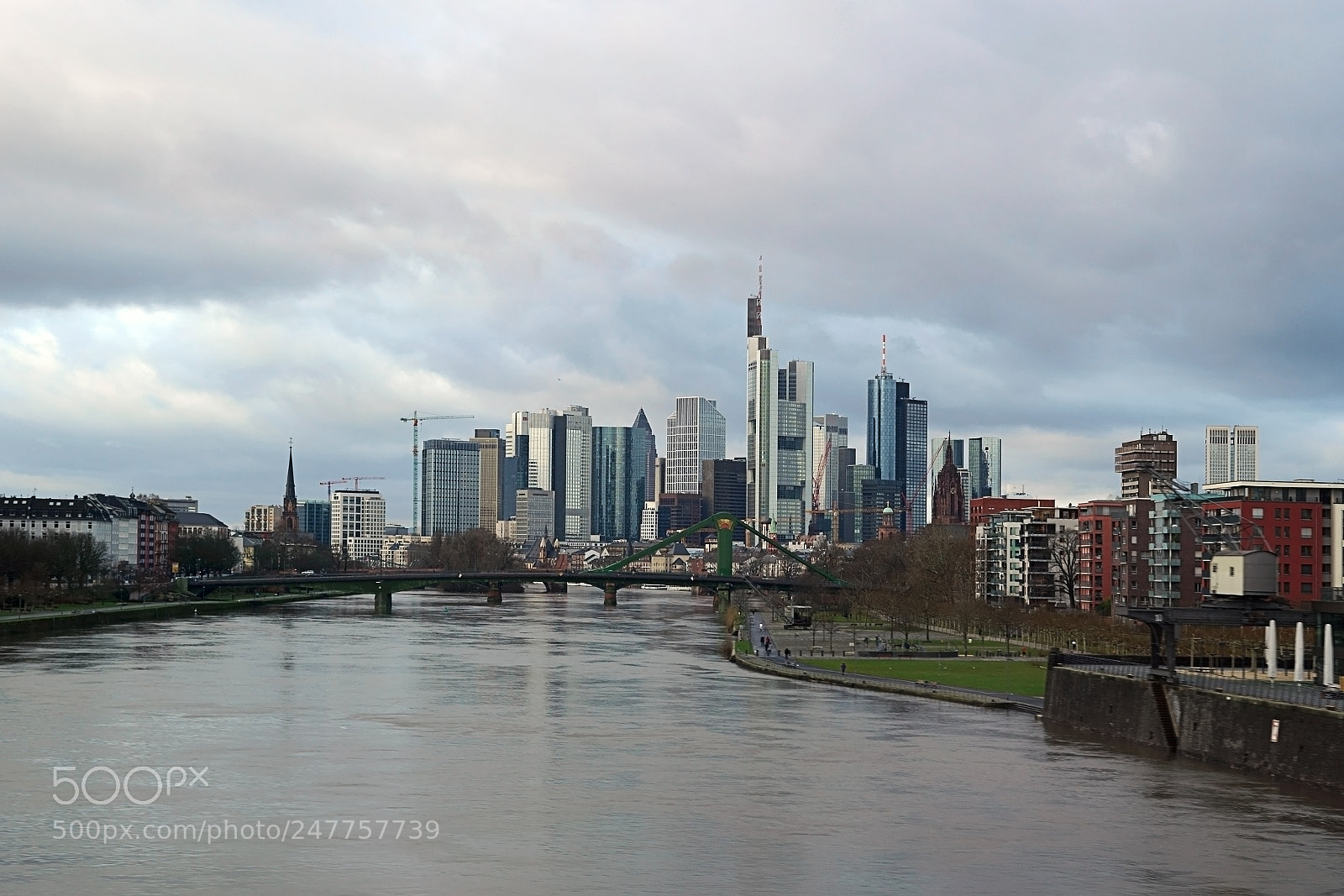 Sony a7 II sample photo. Skyline financial district frankfurt photography