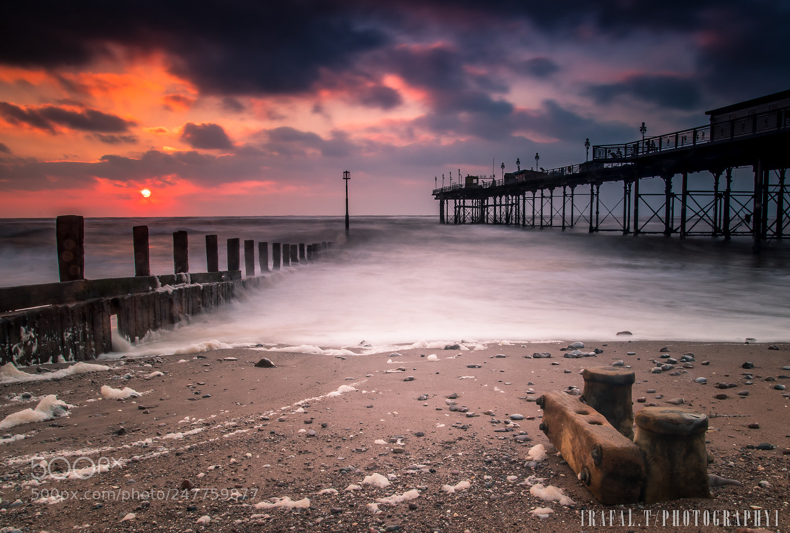 Canon EOS 80D sample photo. Teignmouth pier sunrise photography