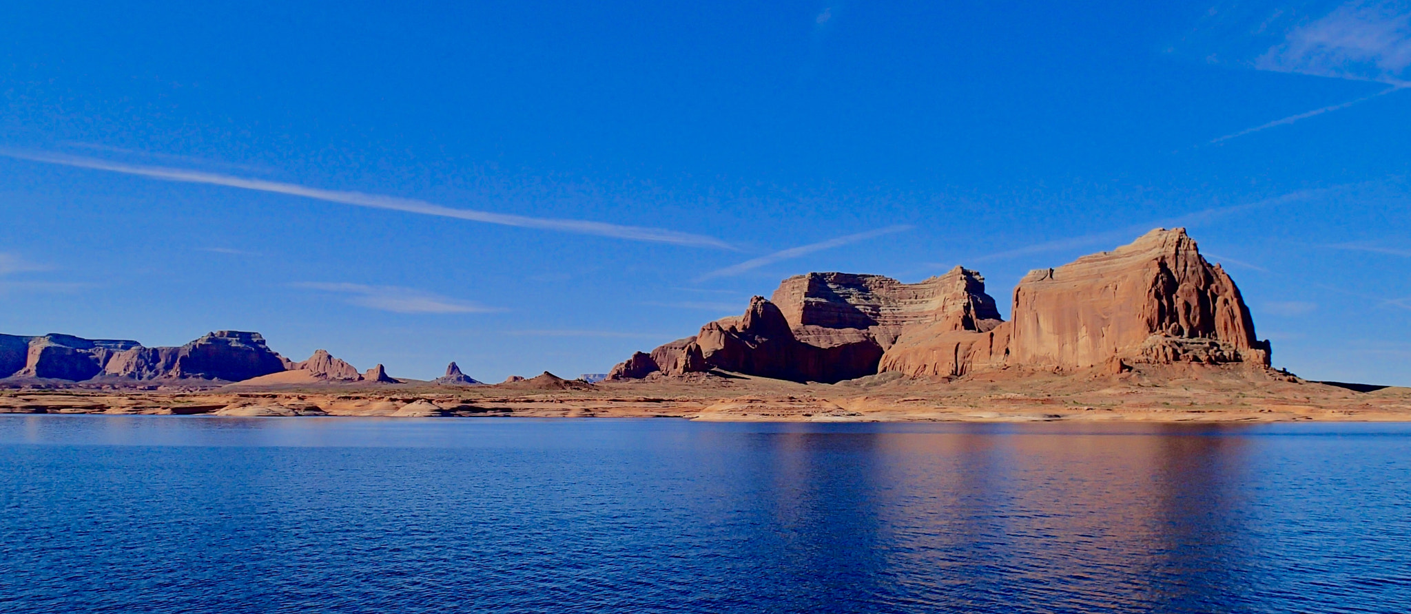 Olympus TG-2 sample photo. Early morning on lake powell photography