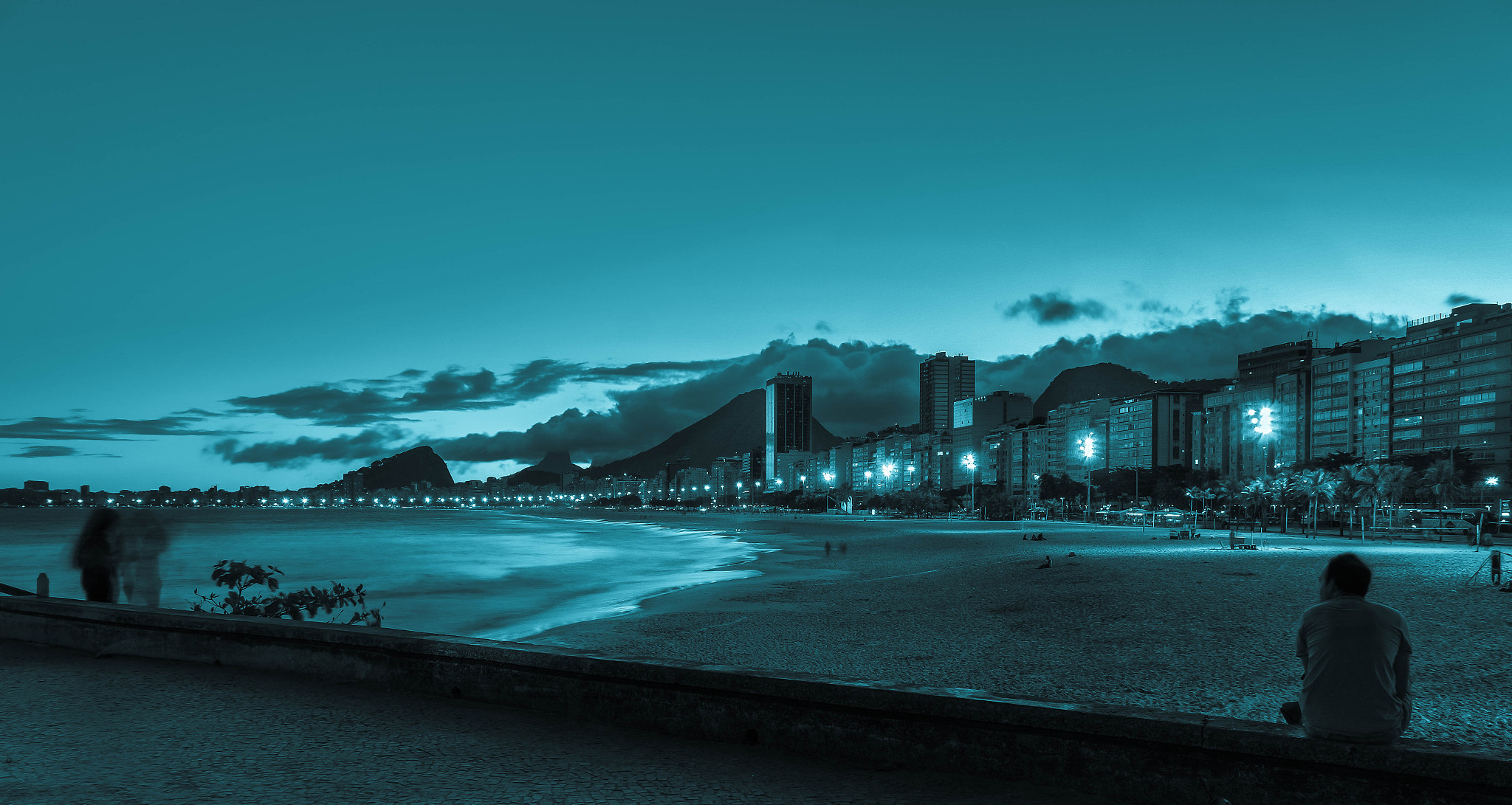 Samsung NX mini sample photo. Sunset in teal photography