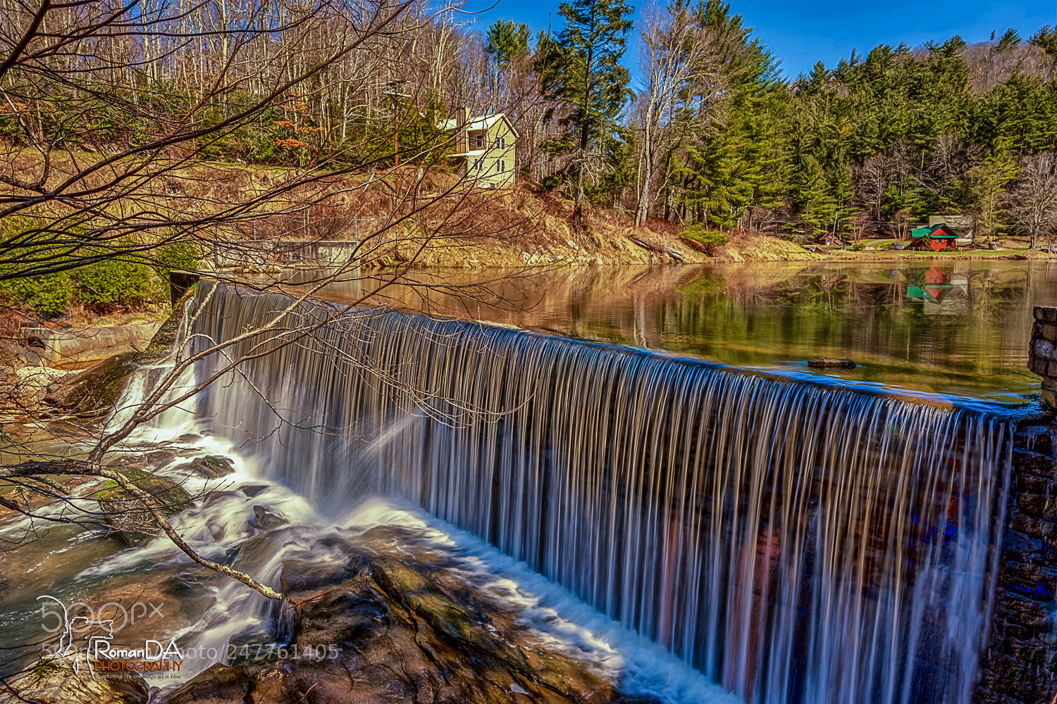 Nikon D7200 sample photo. Mill pond spillway photography