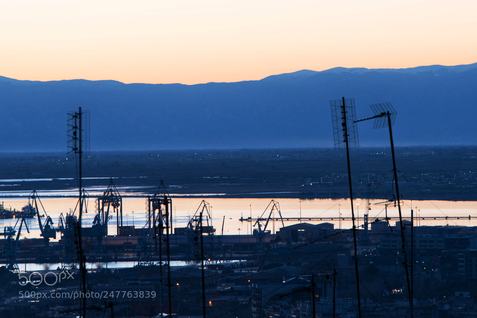 Nikon D5500 sample photo. Thessaloniki harbor photography