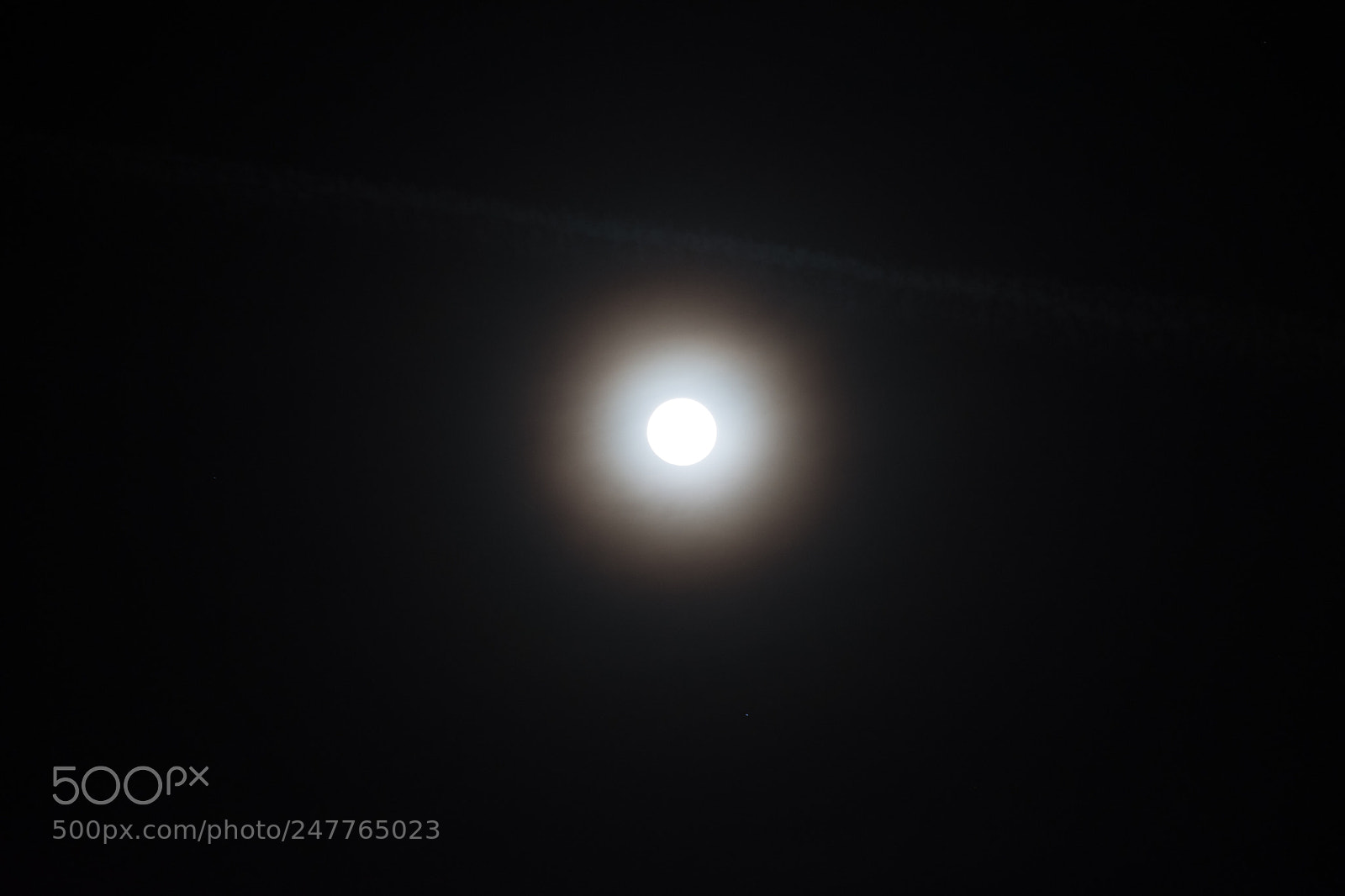 Nikon D5500 sample photo. Moon in clouds photography