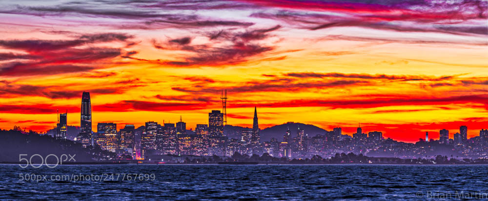 Sony a7R III sample photo. Late city sunset photography