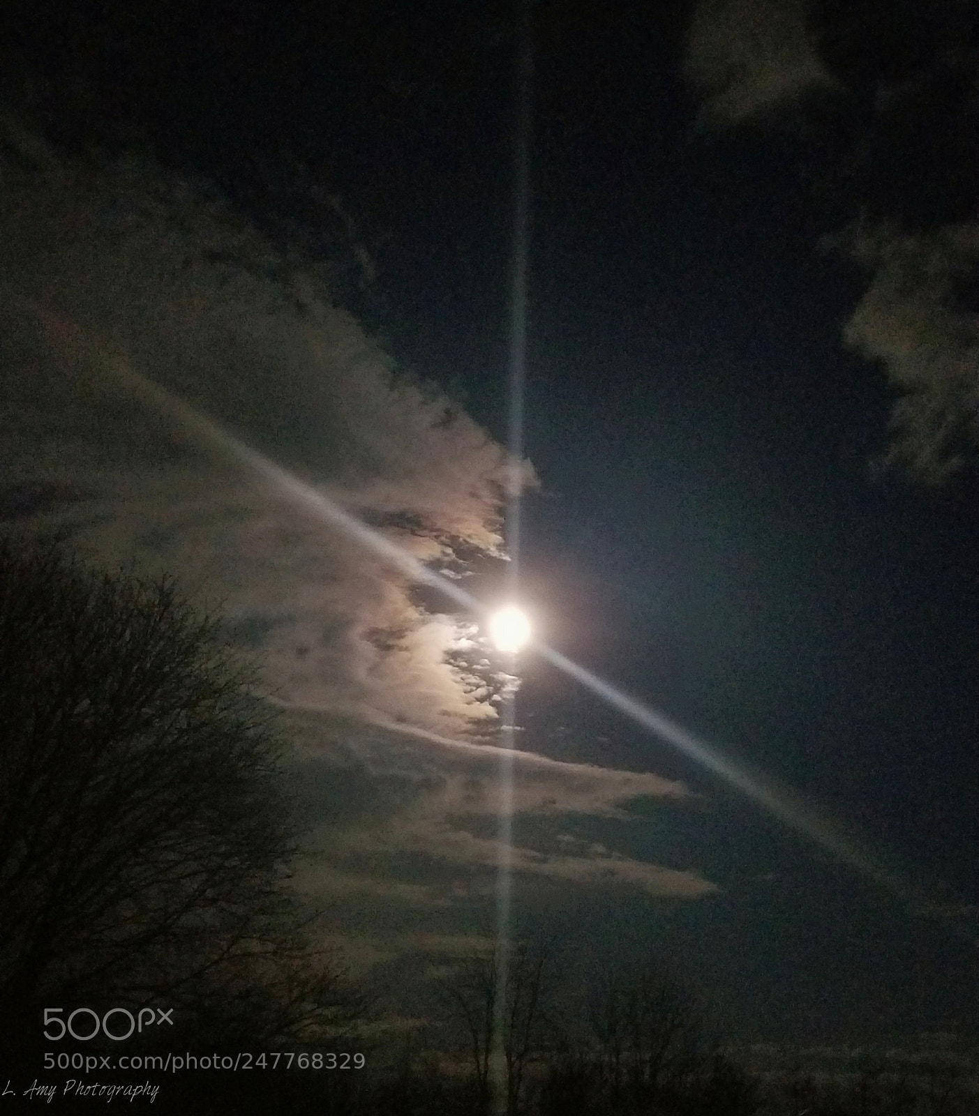 Samsung Galaxy S8 sample photo. Moonlit night photography