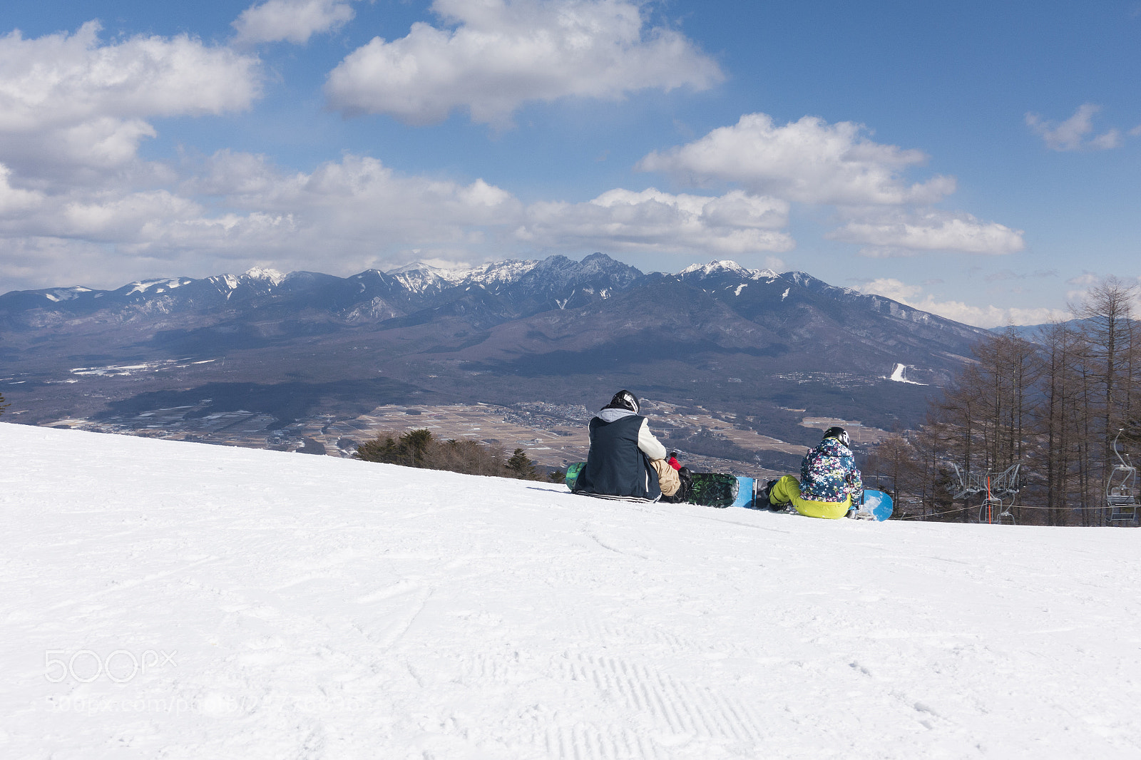 Sony Cyber-shot DSC-RX100 IV sample photo. Man snowboard from mountain photography
