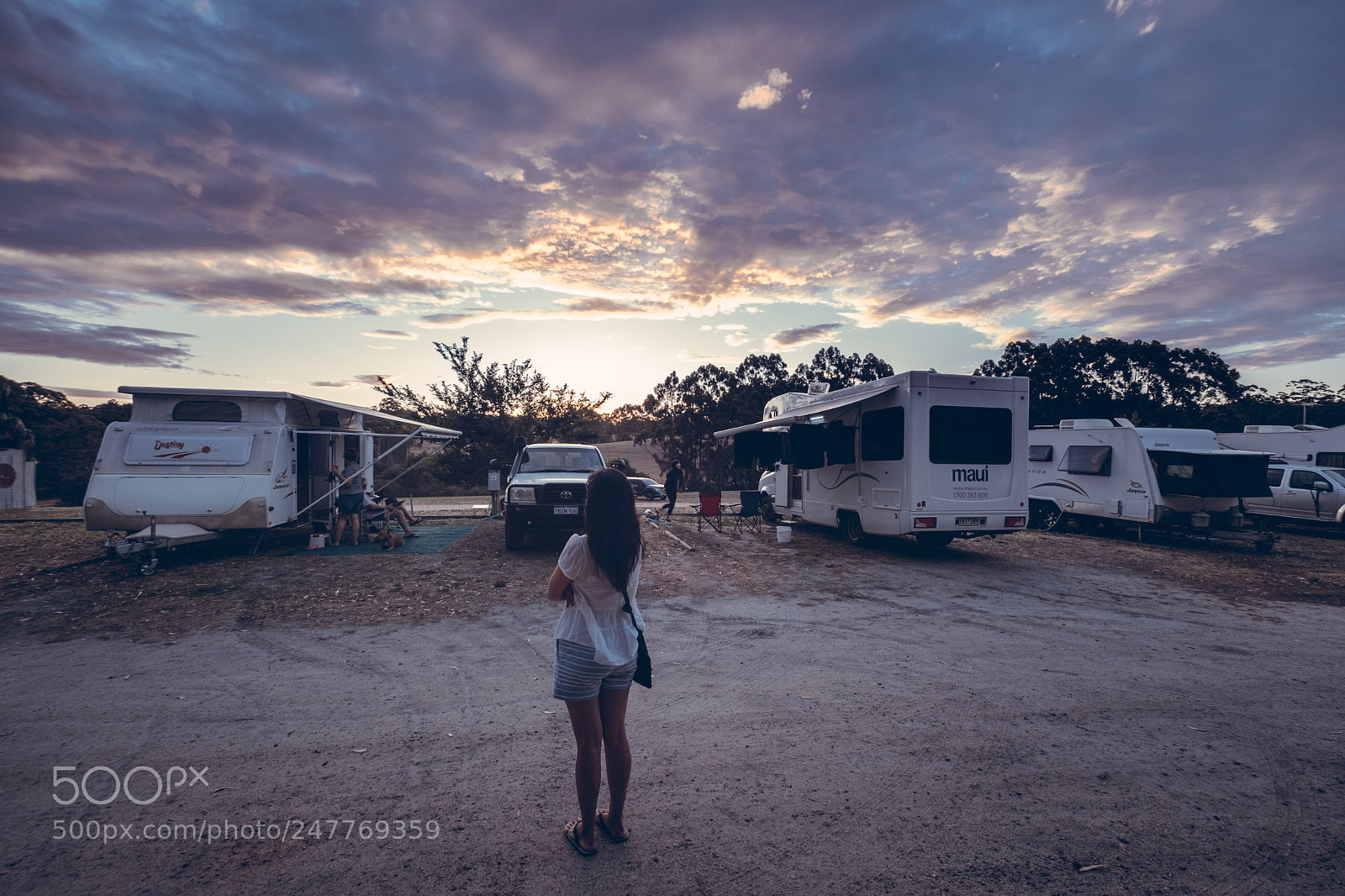 Fujifilm X-T2 sample photo. Enjoy sunset at campervan photography