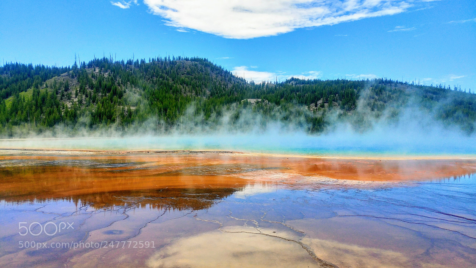 LG G5 sample photo. Grand prismatic spring photography