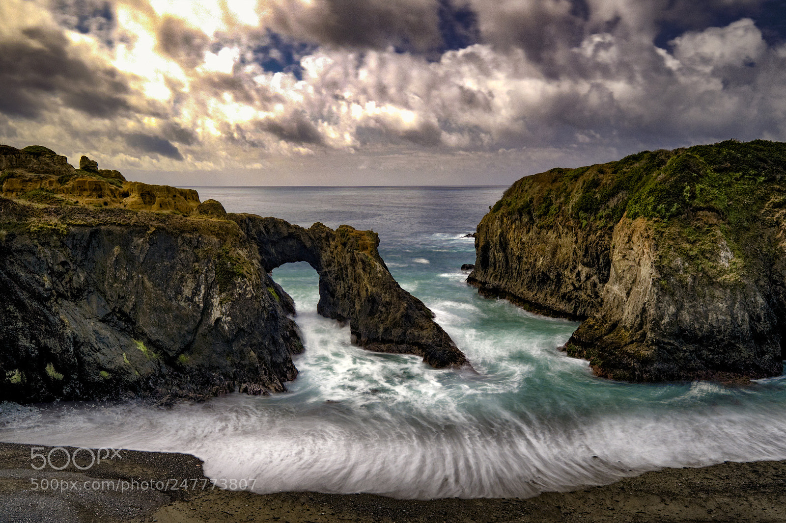 Fujifilm X-T2 sample photo. Ocean arch in mendocino photography