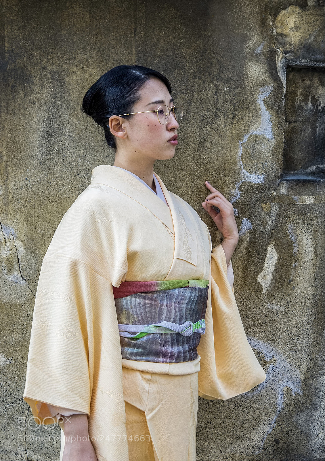 Pentax K-5 sample photo. Kimono portrait at kyoto photography