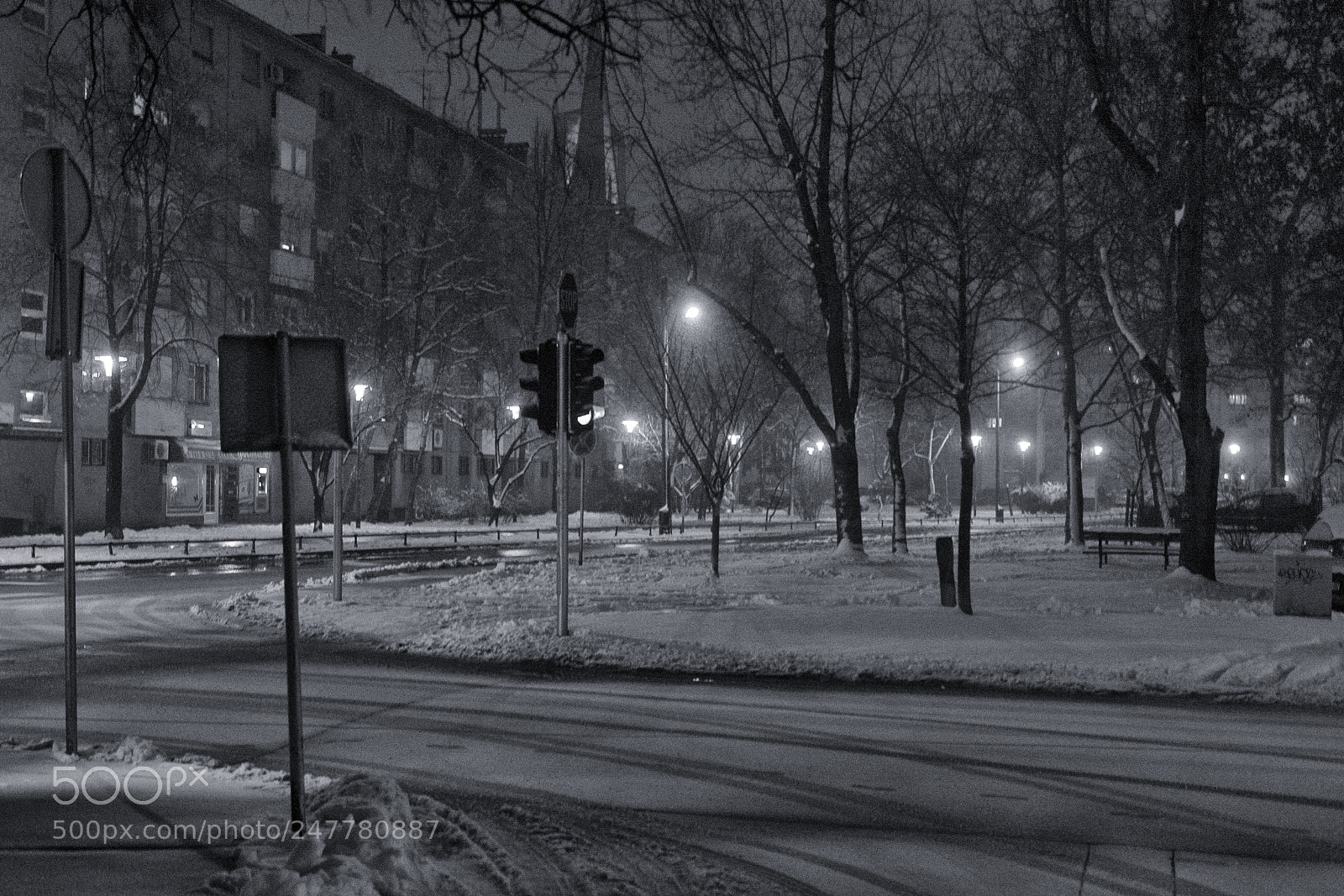 Canon EOS 40D sample photo. Zagreb by night photography