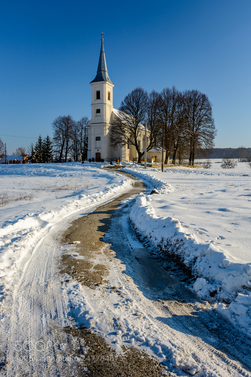 Nikon D7100 sample photo. Road to the church photography
