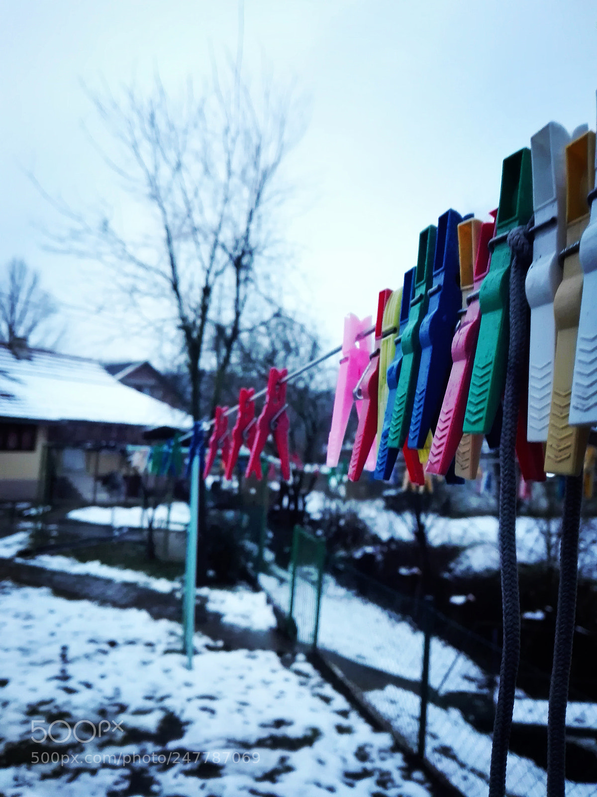 HUAWEI P8 Lite sample photo. Snow storm photography