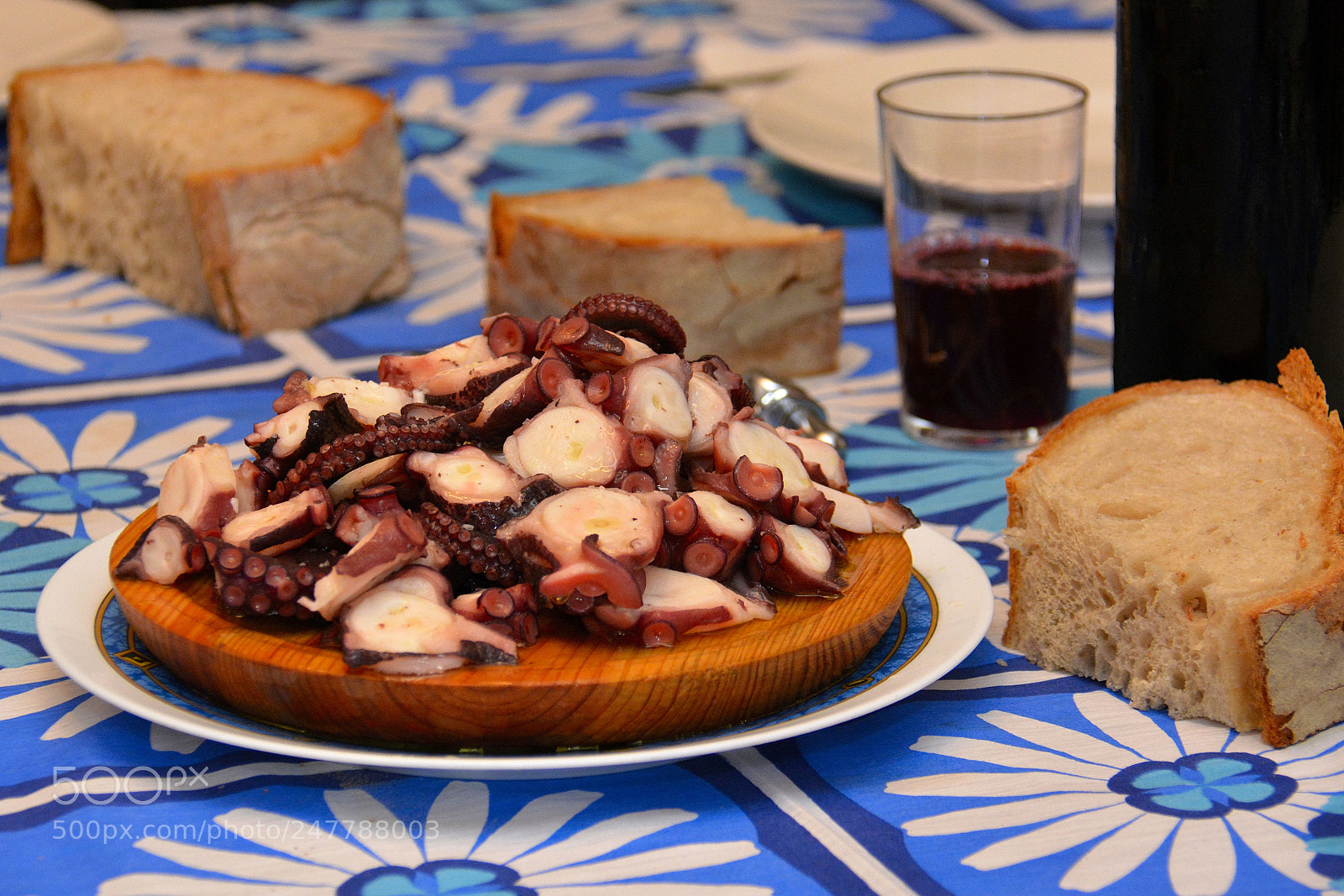 Nikon D5200 sample photo. Galician style octopus photography